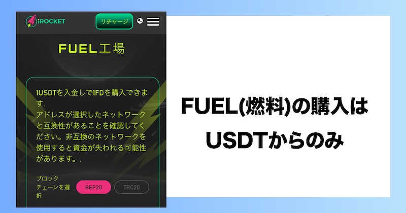 燃料の購入は仮想通貨から